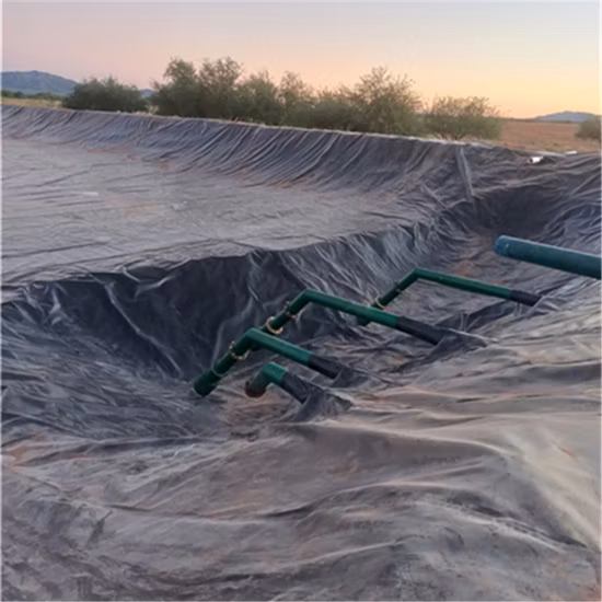 Геомембрана HDPE для защиты окружающей среды, покрытая мусором, непроницаемая для окружающей среды