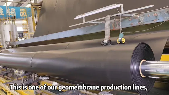 Облицовка пруда в сельском хозяйстве непроницаемая высококачественная геомембрана 0,5 мм 0,75 мм